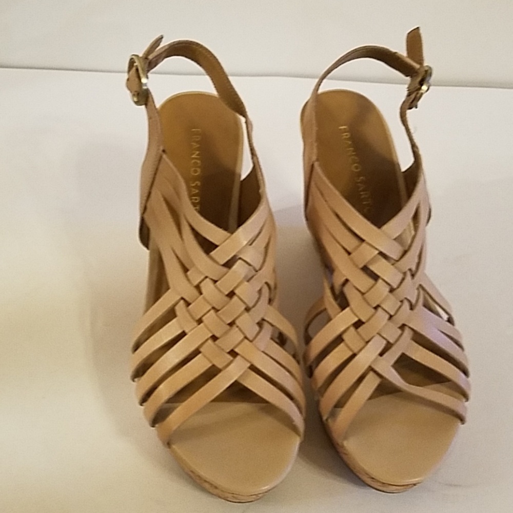 Frank Sato corked wedge sandel